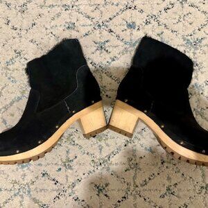 UGG Black Womens Thebes Clog Boot <Gently Worn>